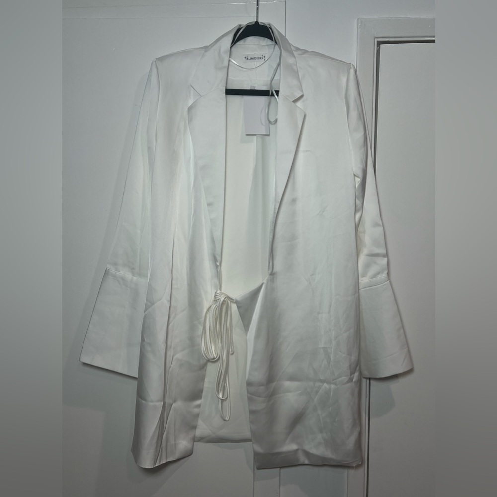 Rumours white wrap blazer